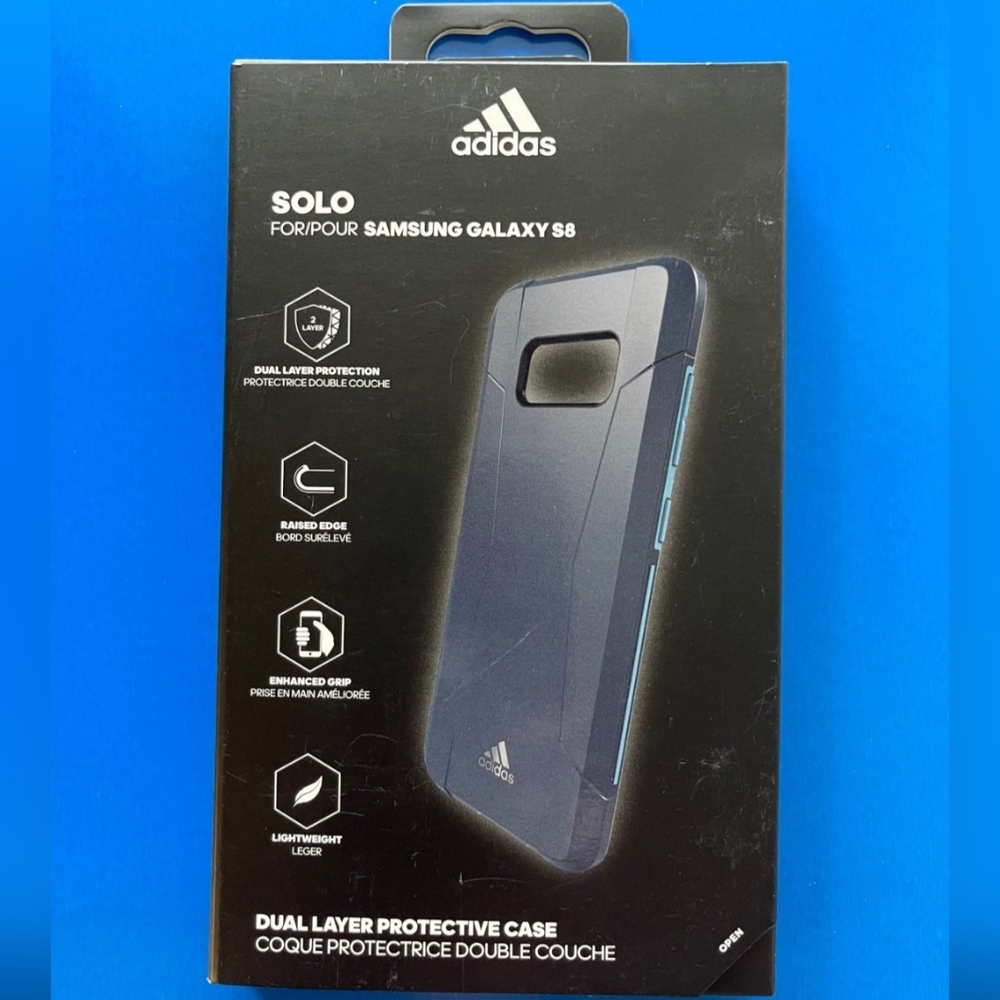 Galaxy S8 - Adidas Solo Case (BLACK/BLUE) - Picture 5 of 5